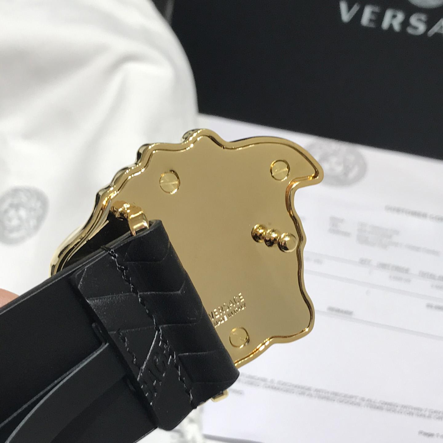 Versace Medusa Leathre Belt 38mm - EUR FASHION