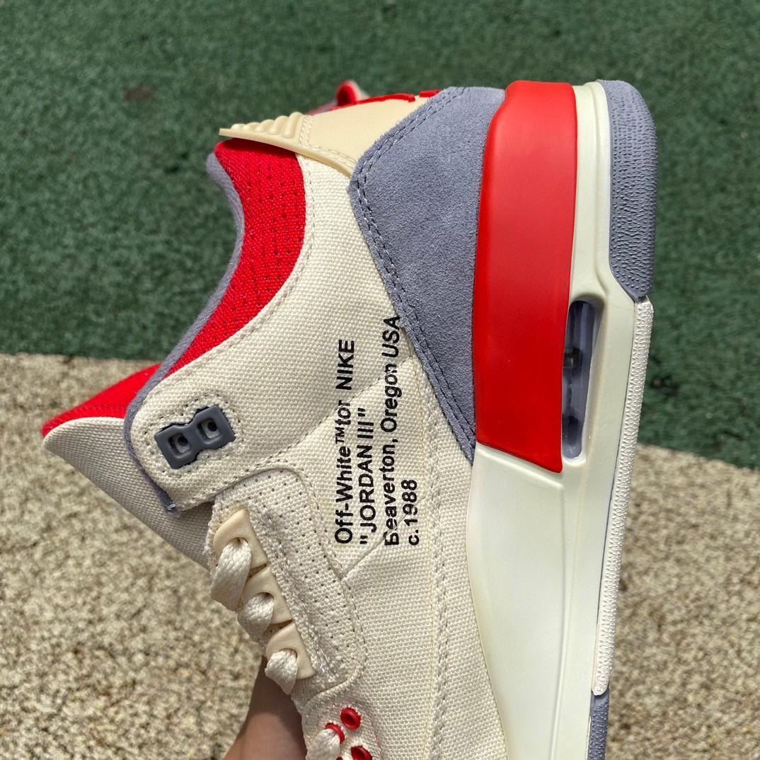 OFF-WHITE x Air Jordan 3 AJ3 Sneakers     DH7139-100 - EUR FASHION