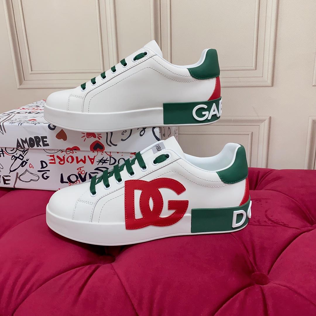 Dolce & Gabbana Calfskin Portofino Sneakers - EUR FASHION
