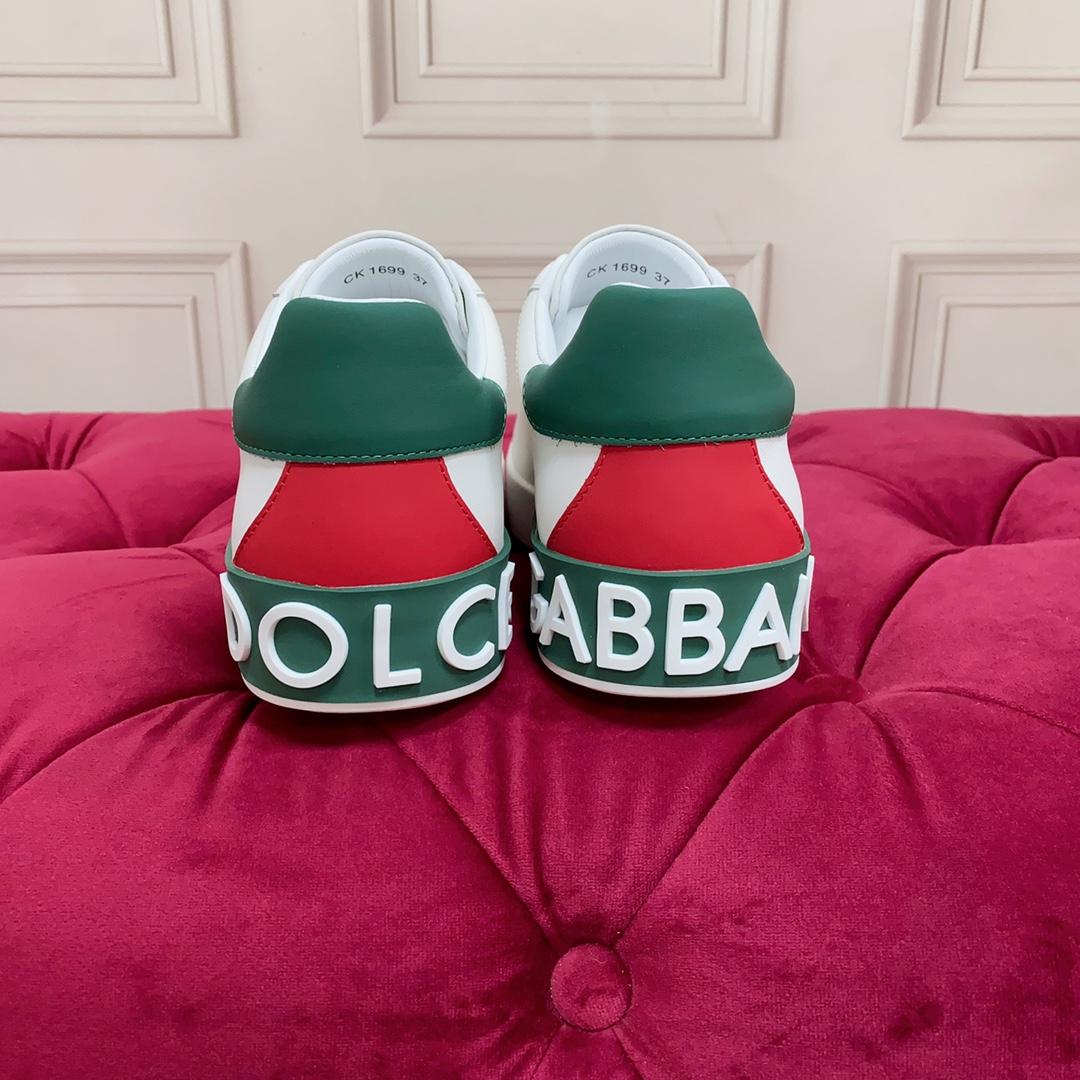 Dolce & Gabbana Calfskin Portofino Sneakers - EUR FASHION