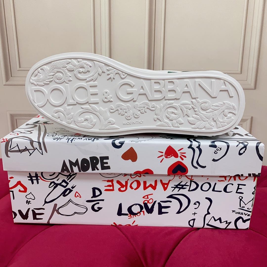 Dolce & Gabbana Calfskin Portofino Sneakers - EUR FASHION