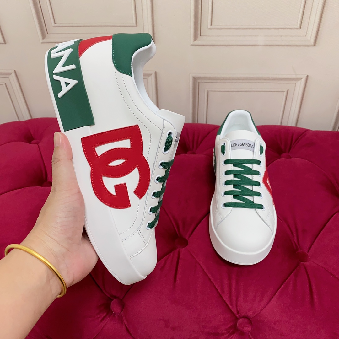 Dolce & Gabbana Calfskin Portofino Sneakers - EUR FASHION