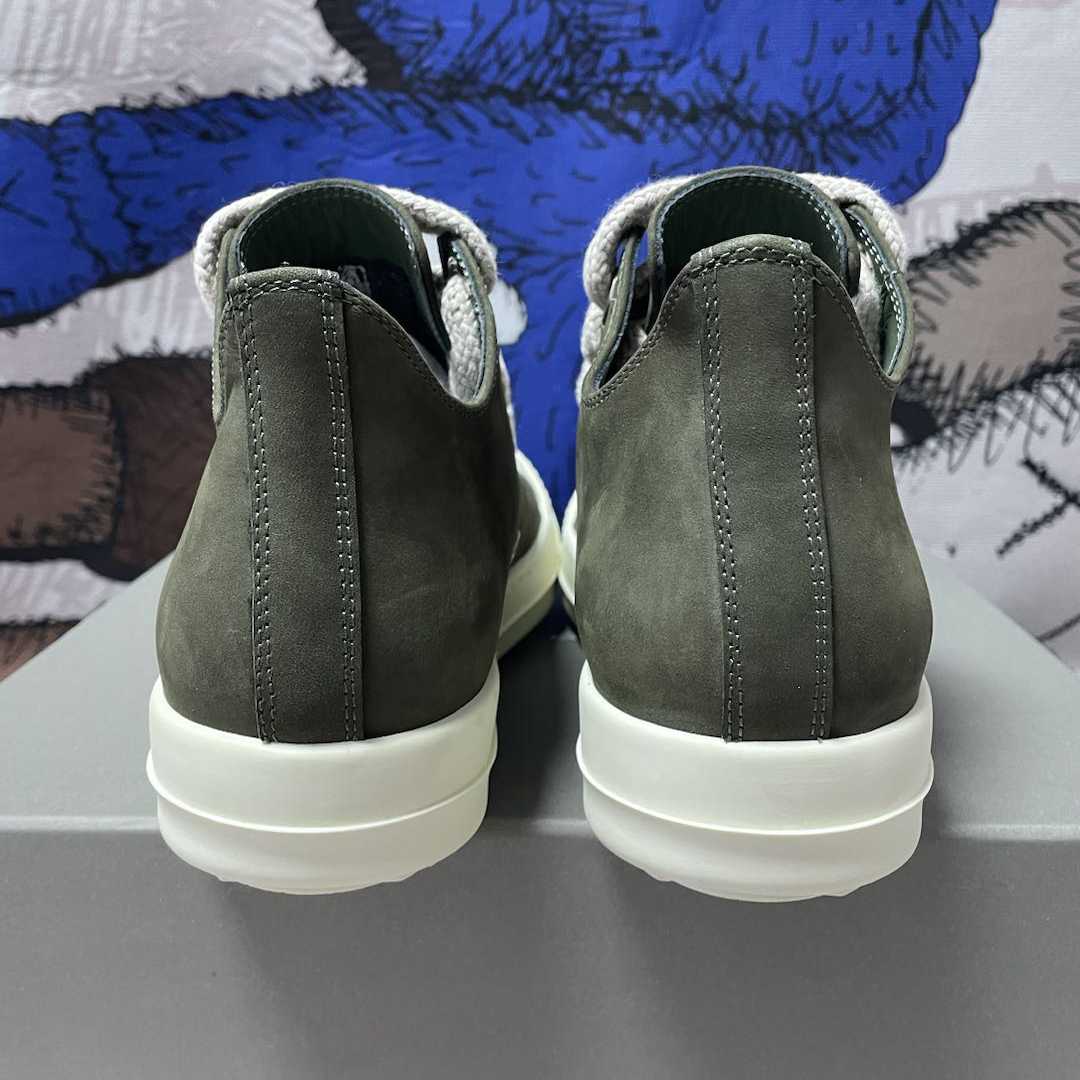 Rick Owens Leather Low-top Sneakers - EUR FASHION