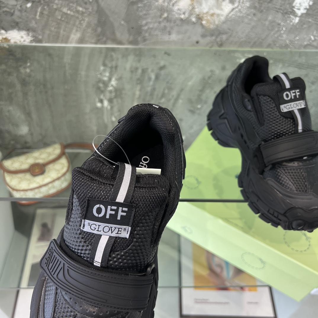 Off White Glove Slip-on Sneakers - EUR FASHION