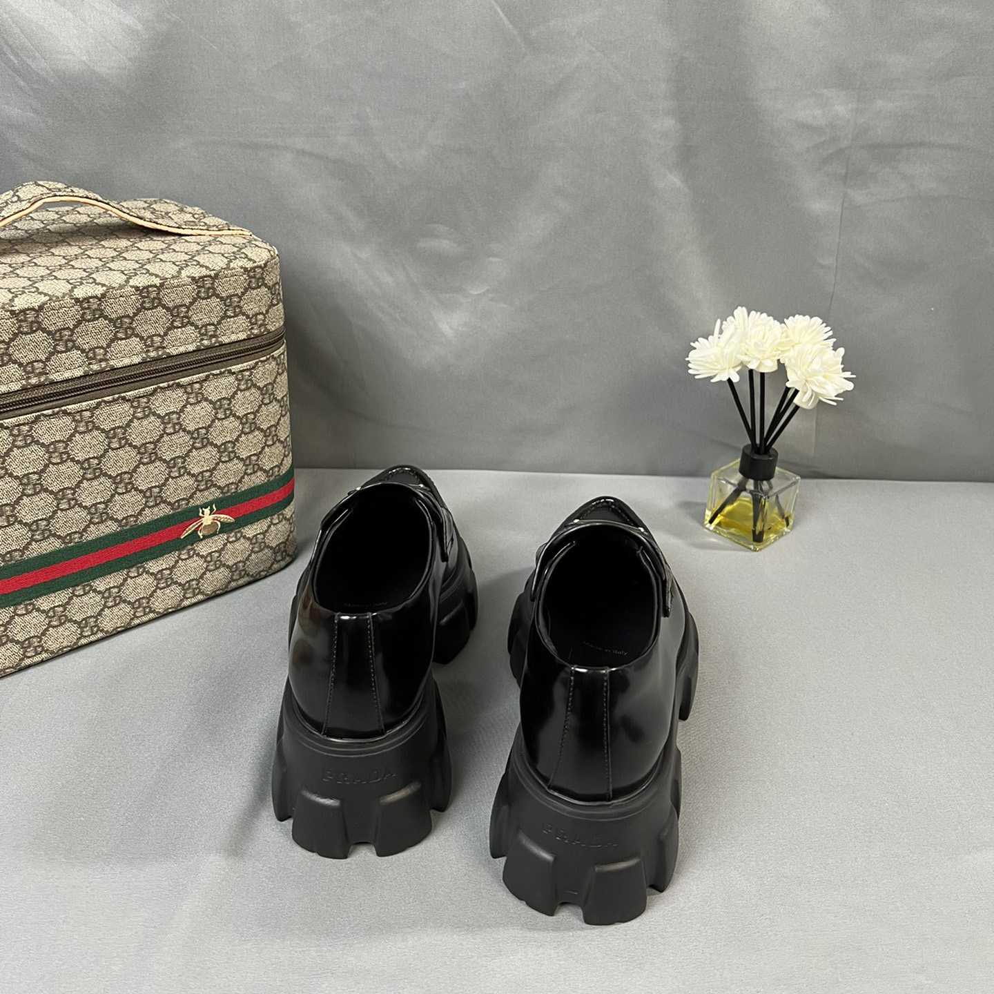 Prada Monolith 55mm Pointy Loafer - EUR FASHION