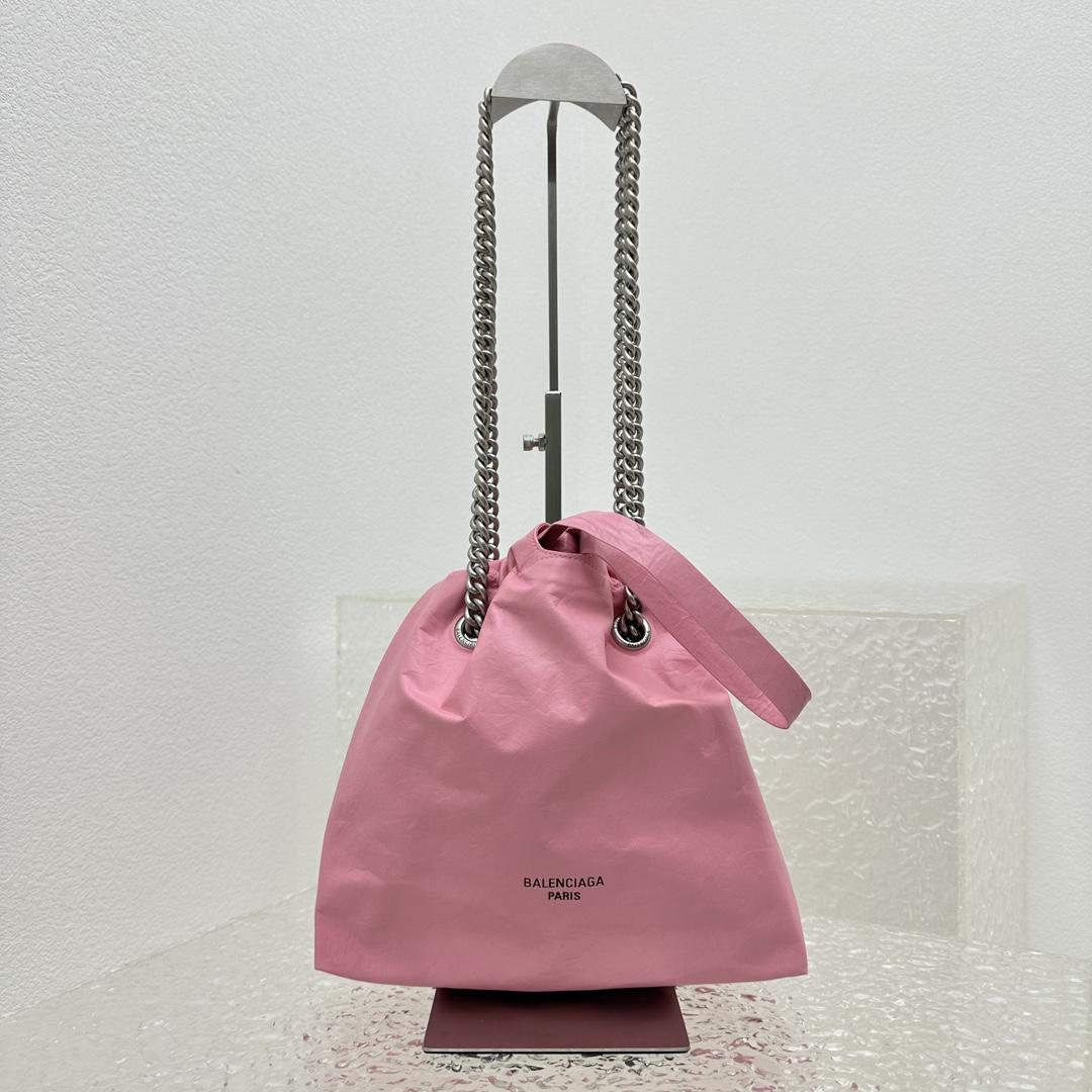 Balenciaga Crush Small Tote Bag In Pink(27X10X32CM) - EUR FASHION