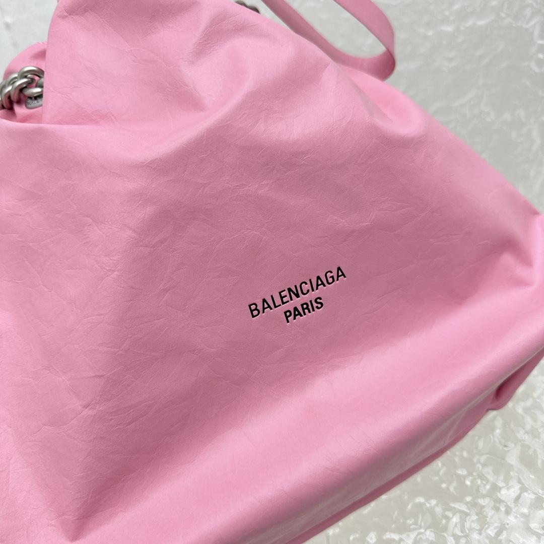 Balenciaga Crush Small Tote Bag In Pink(27X10X32CM) - EUR FASHION