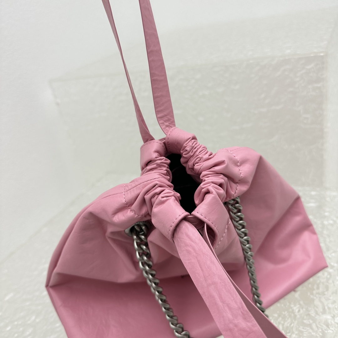 Balenciaga Crush Small Tote Bag In Pink(27X10X32CM) - EUR FASHION