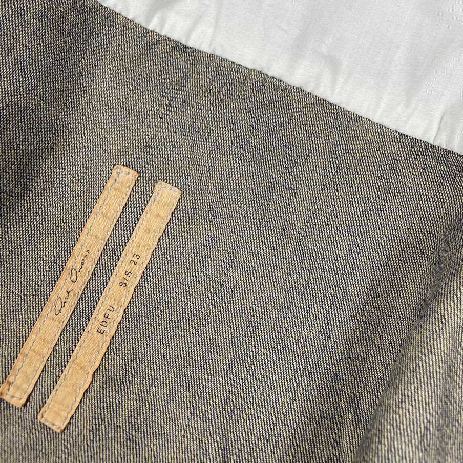 Rick Owens Cropped Denim Jacket - EUR FASHION