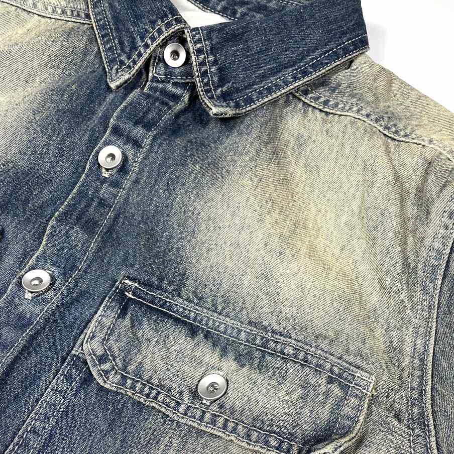 Rick Owens Cropped Denim Jacket - EUR FASHION