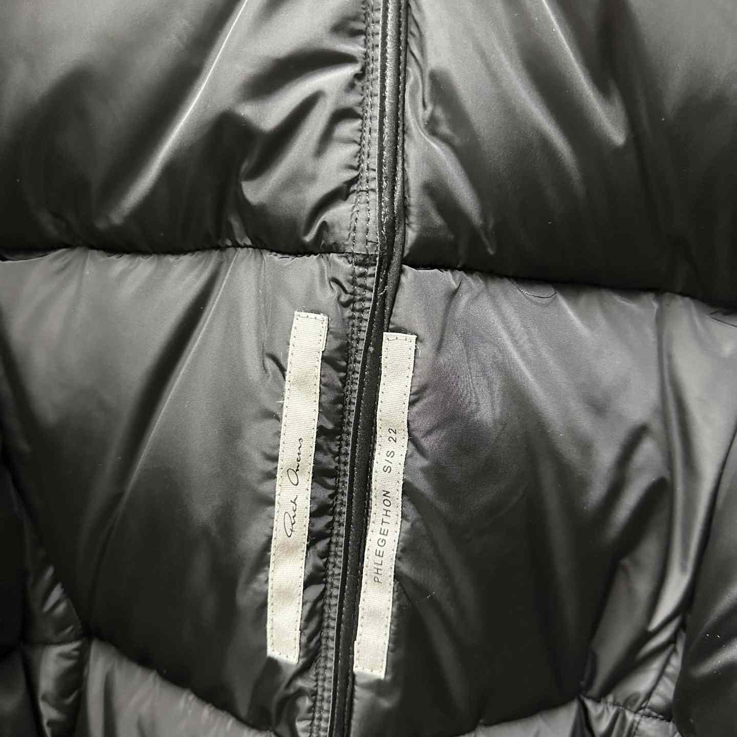 Rick Owens Down Jacket With Zipper - EUR FASHION
