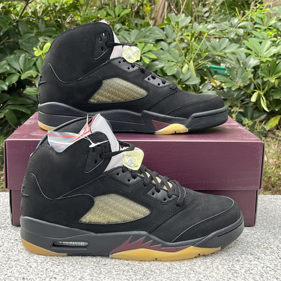 A Ma Maniére x Air Jordan 5 “Black” Sneakers     FD1330-001  - EUR FASHION