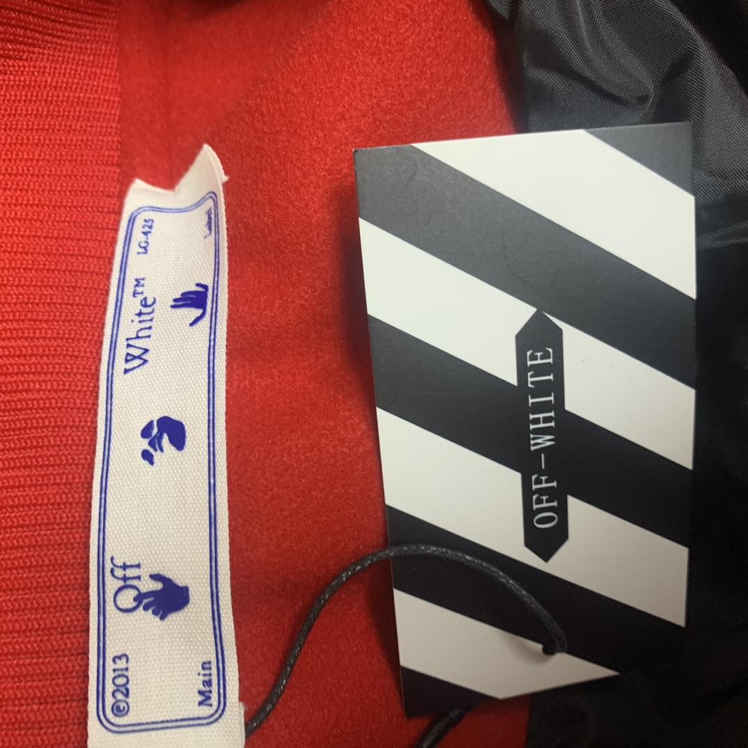 Off White C/O Chicago Bulls Varsity Jacket - EUR FASHION