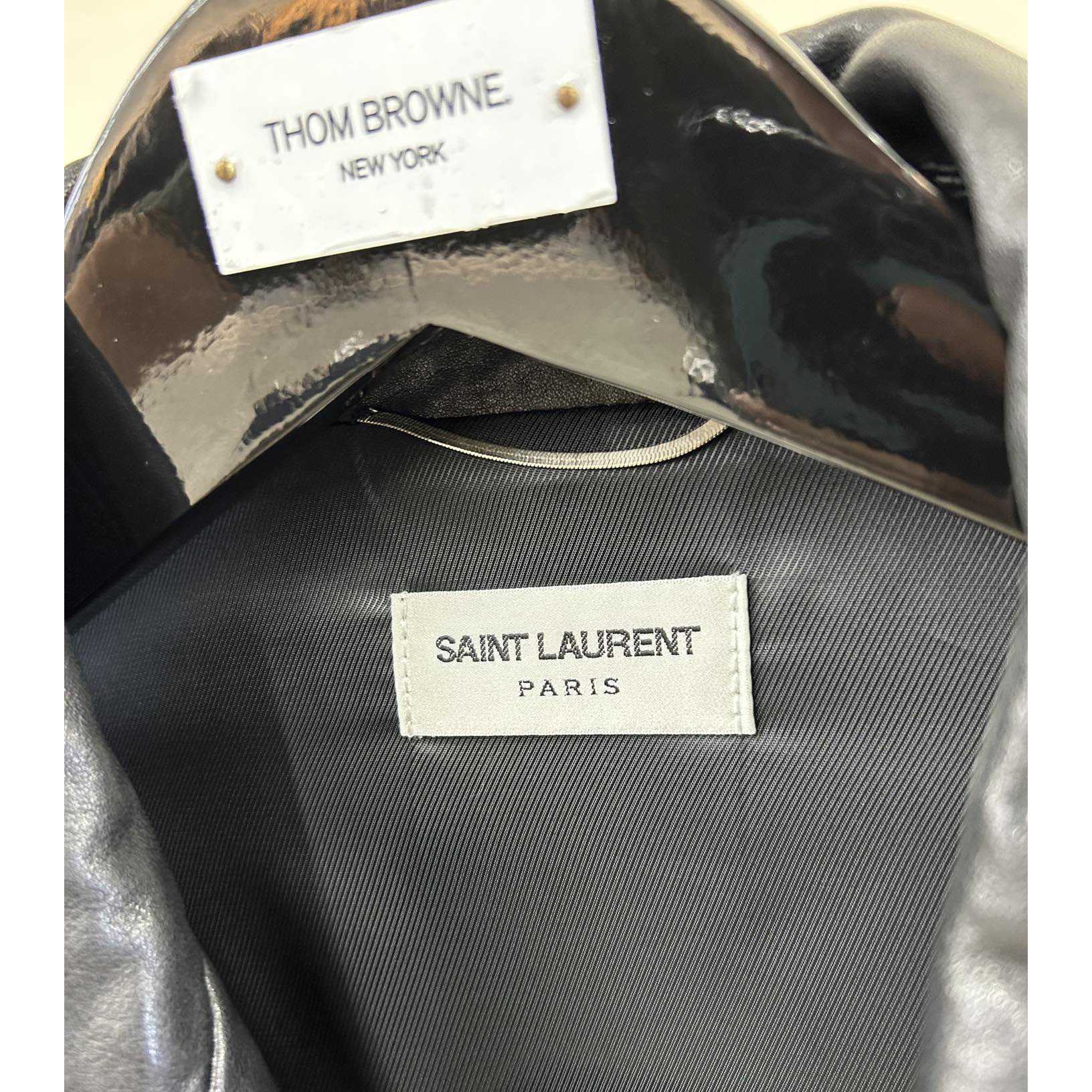 Saint Laurent Biker Jacket In Vintage Crinkled Lambskin - EUR FASHION
