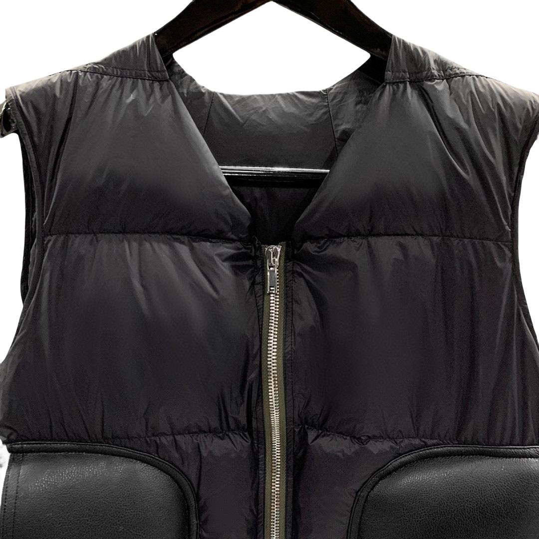 Rick Owens Cargo Sleeveless Puffer Jacket - EUR FASHION