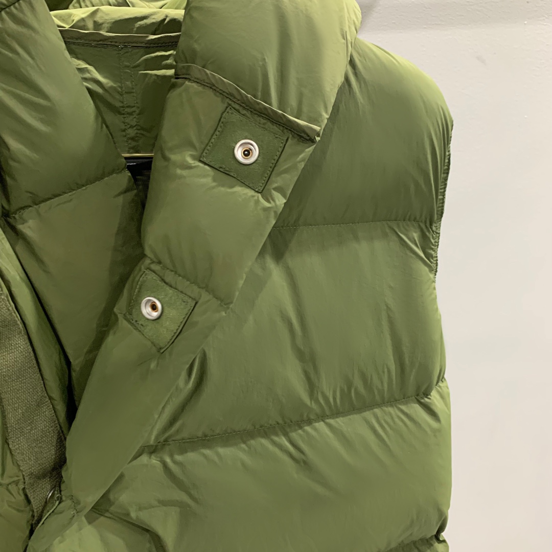 Rick Owens Green Padded Down Vest - EUR FASHION
