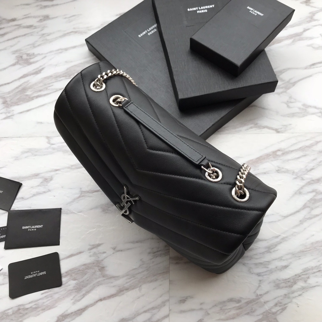Saint Laurent Loulou Medium Chain Shoulder Bag  (32x22x11cm) - EUR FASHION
