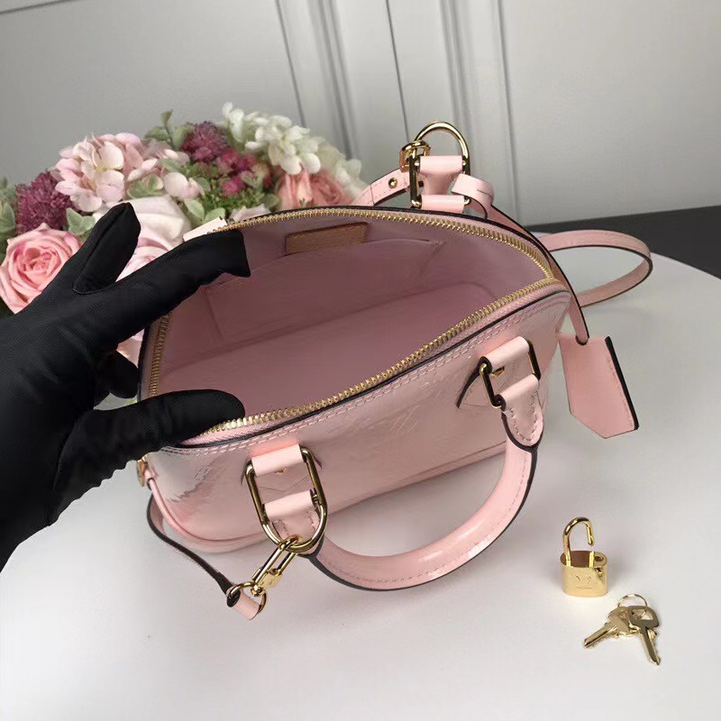 Louis Vuitton Alma Bb Patent Pink  (23.5-17.5-11cm)   - EUR FASHION