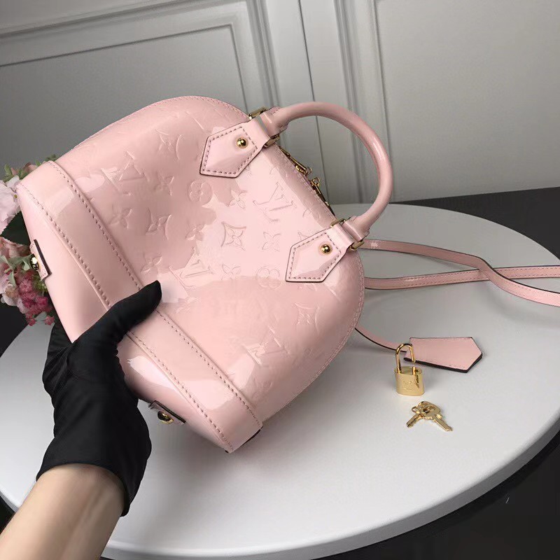 Louis Vuitton Alma Bb Patent Pink  (23.5-17.5-11cm)   - EUR FASHION