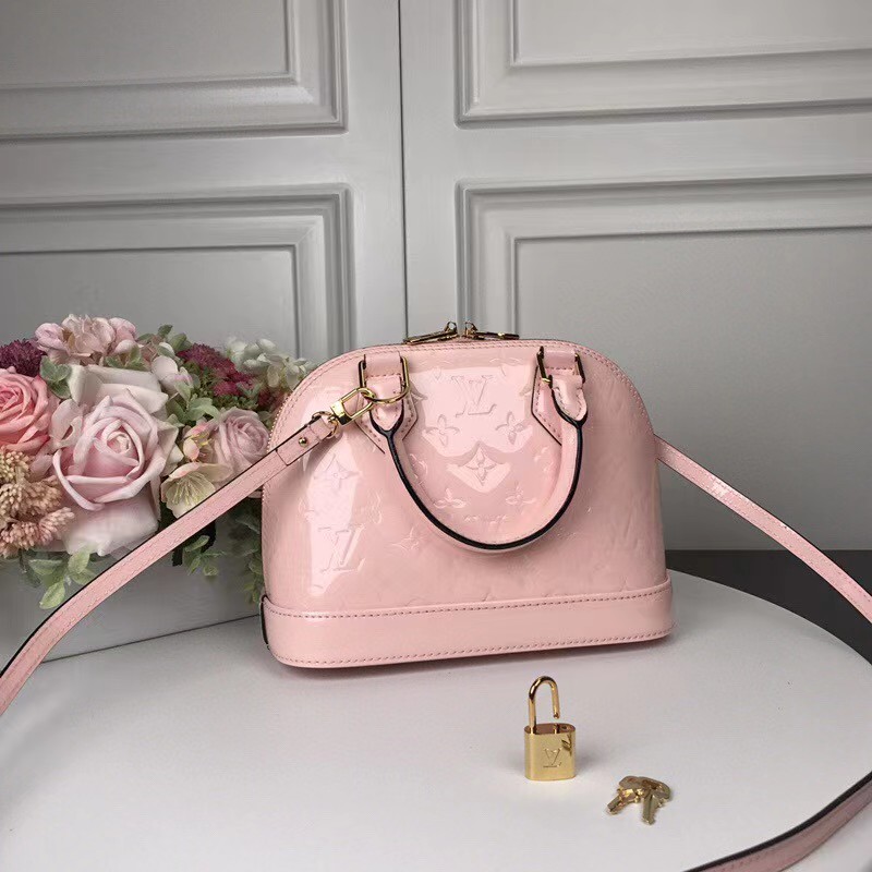 Louis Vuitton Alma Bb Patent Pink  (23.5-17.5-11cm)   - EUR FASHION