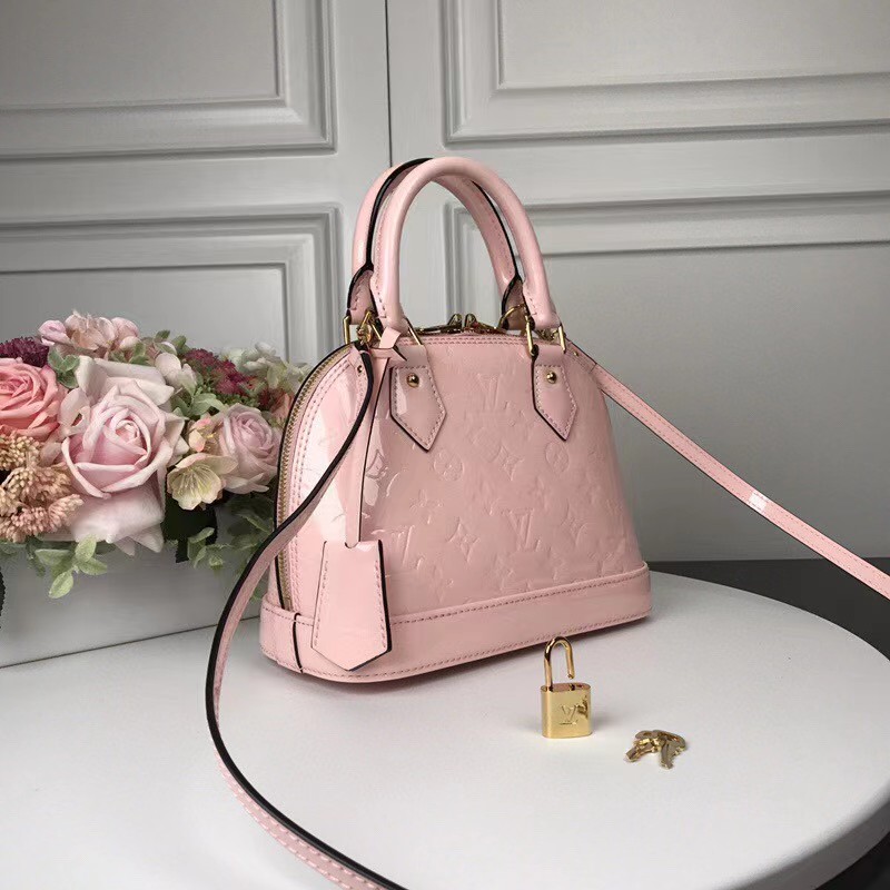 Louis Vuitton Alma Bb Patent Pink  (23.5-17.5-11cm)   - EUR FASHION