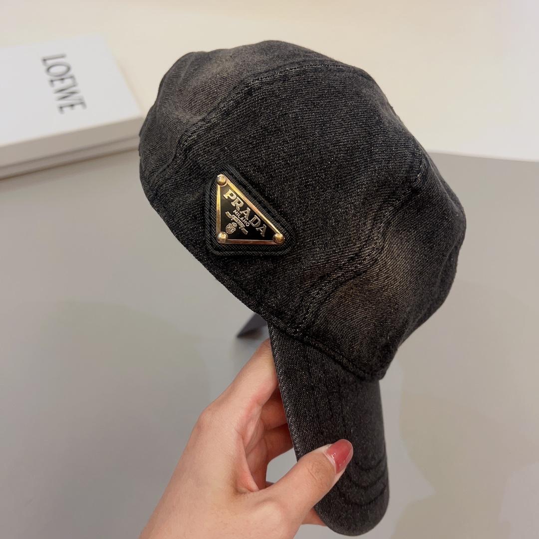 Prada Denim Baseball Cap - EUR FASHION