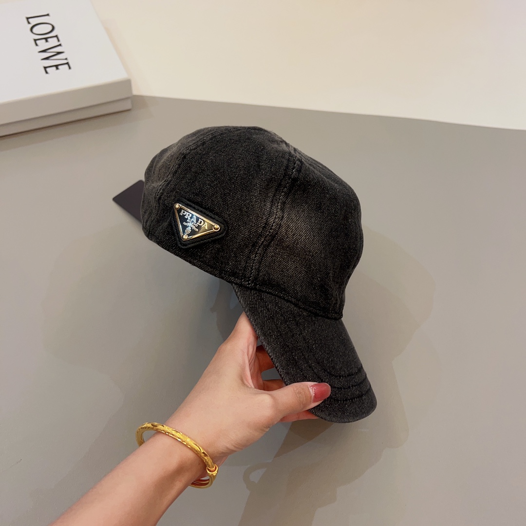 Prada Denim Baseball Cap - EUR FASHION
