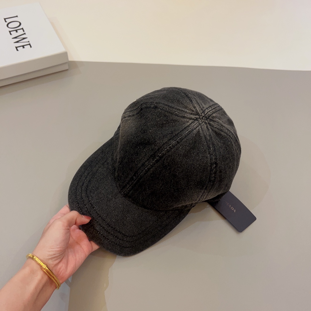 Prada Denim Baseball Cap - EUR FASHION