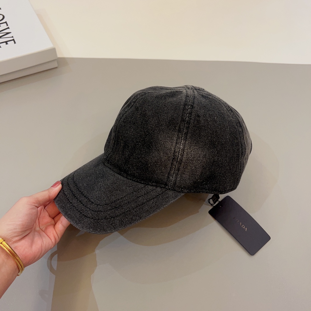 Prada Denim Baseball Cap - EUR FASHION