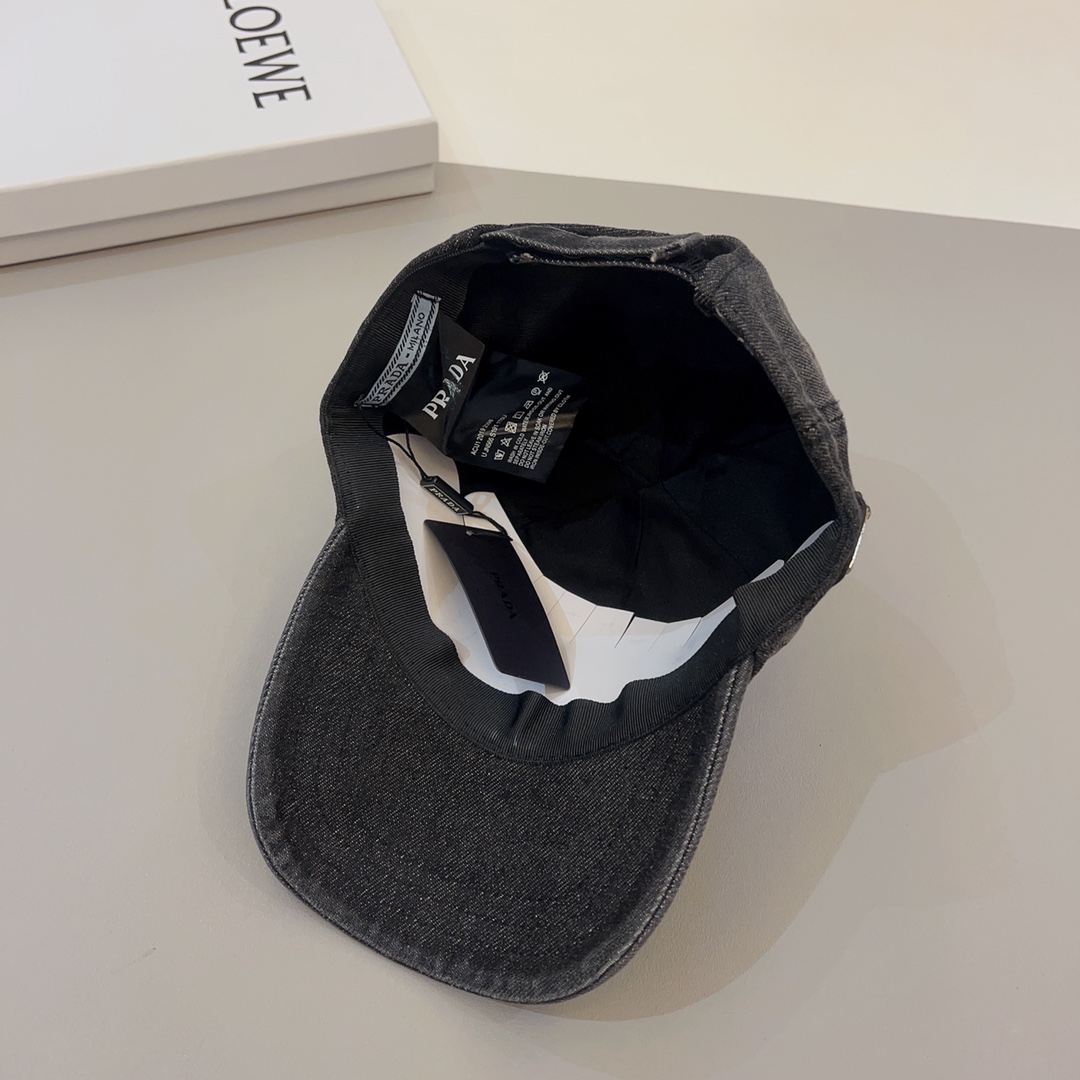 Prada Denim Baseball Cap - EUR FASHION