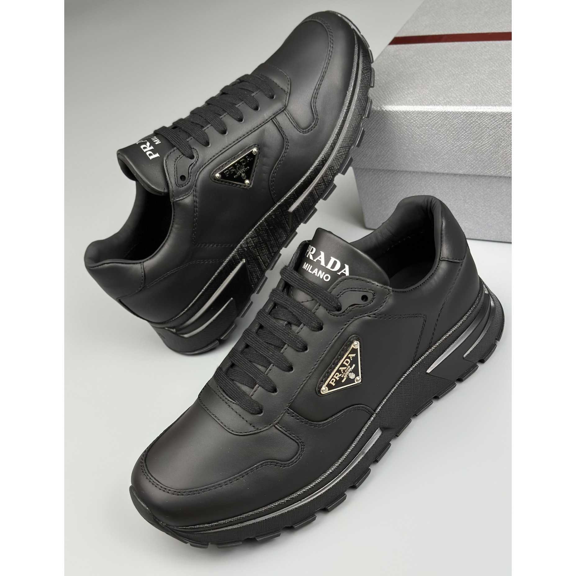 Prada Leather Sneakers - EUR FASHION