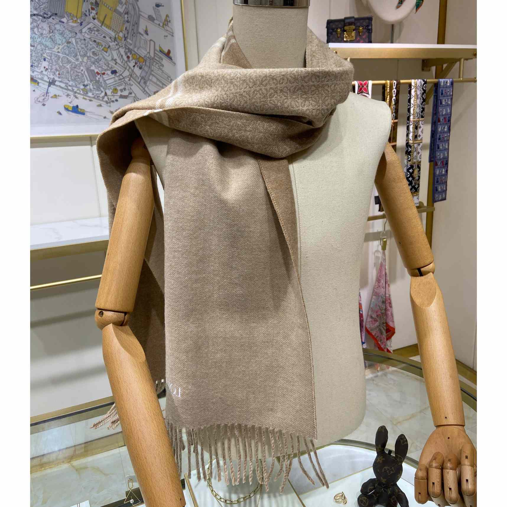 Loewe Scarf In Wool And Cashmere - EUR FASHION