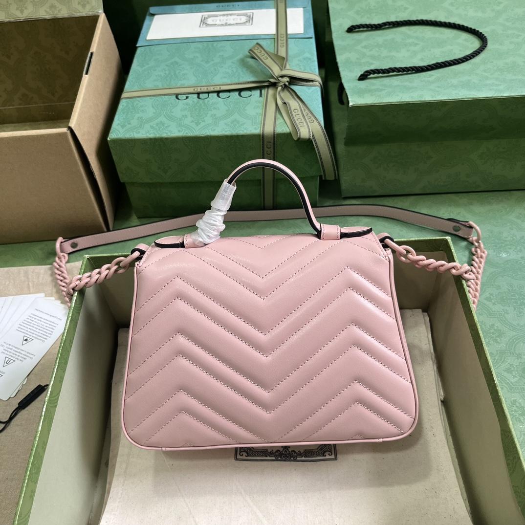 Gucci GG Marmont Mini Top Handle Bag(21-15.5-8cm) - EUR FASHION