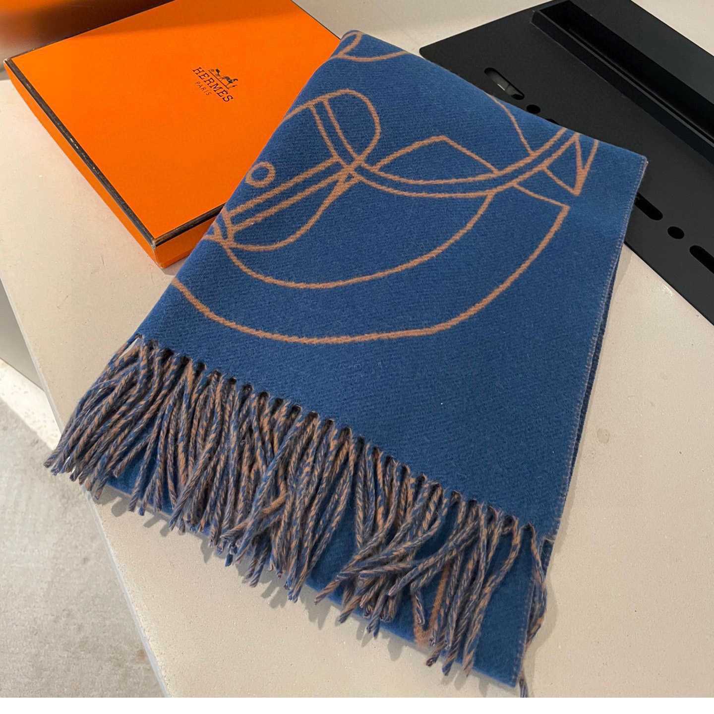 Hermes Casaque Entrelacs Equestres muffler  - EUR FASHION