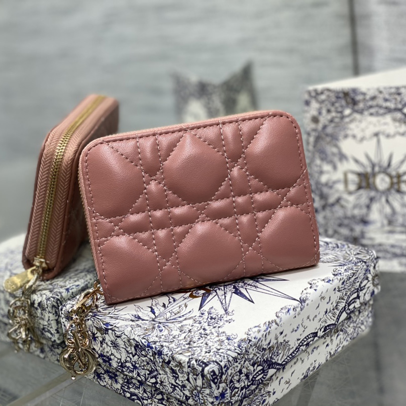 Dior Small Lady Dior Voyageur Coin Purse - EUR FASHION