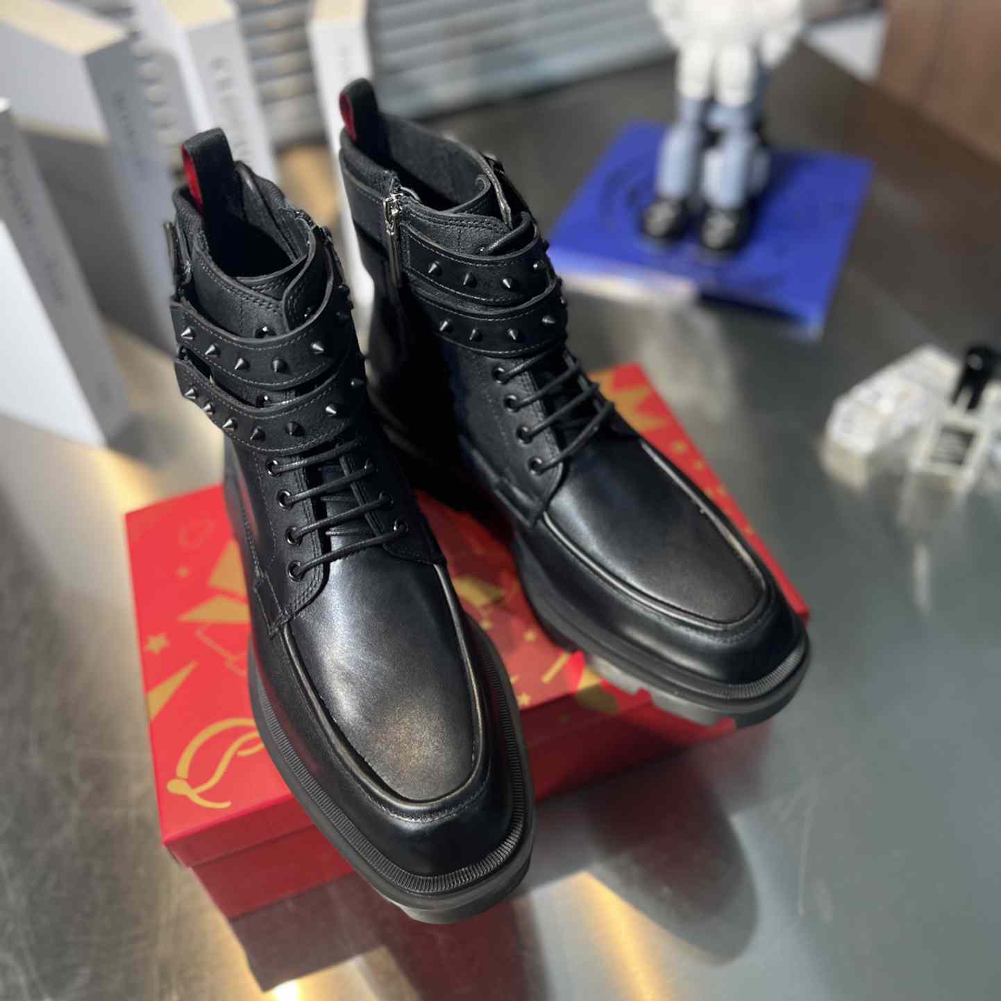 Christian Louboutin Our Fight Apron Toe Combat Boot - EUR FASHION