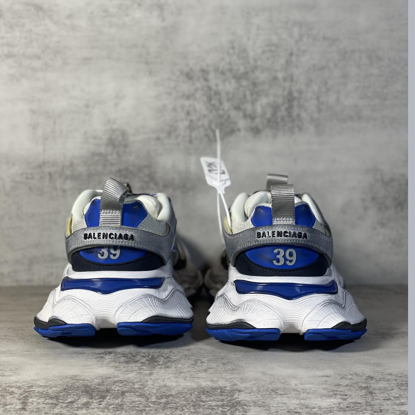 Balenciaga Cargo Sneaker In Grey,White And Blue  - EUR FASHION