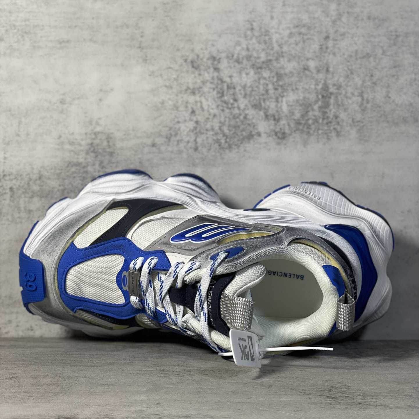 Balenciaga Cargo Sneaker In Grey,White And Blue  - EUR FASHION