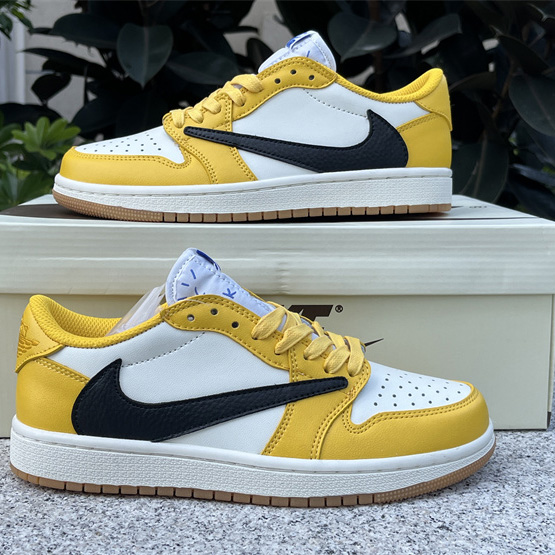 Travis Scott x Air Jordan 1 Low “Canary”  Sneaker   DZ4137-700 - EUR FASHION
