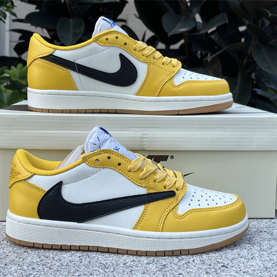 Travis Scott x Air Jordan 1 Low “Canary”  Sneaker   DZ4137-700 - EUR FASHION