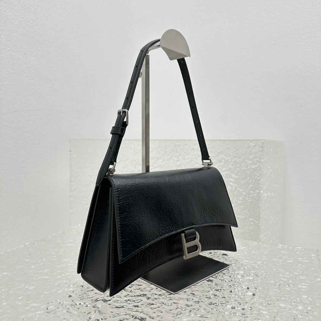 Balenciaga Women's Crush Small Sling Bag In Black - EUR FASHION