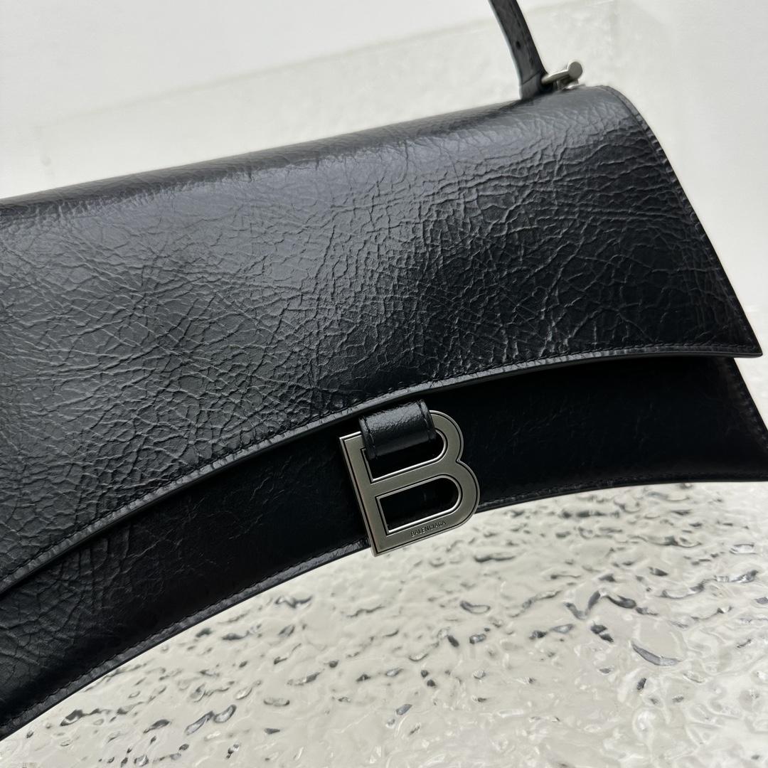 Balenciaga Women's Crush Small Sling Bag In Black - EUR FASHION