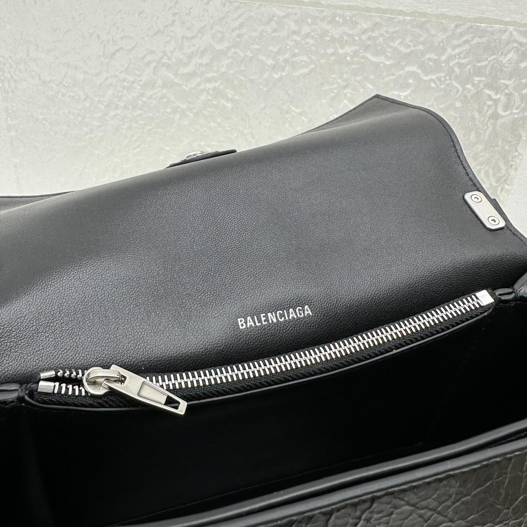 Balenciaga Women's Crush Small Sling Bag In Black - EUR FASHION
