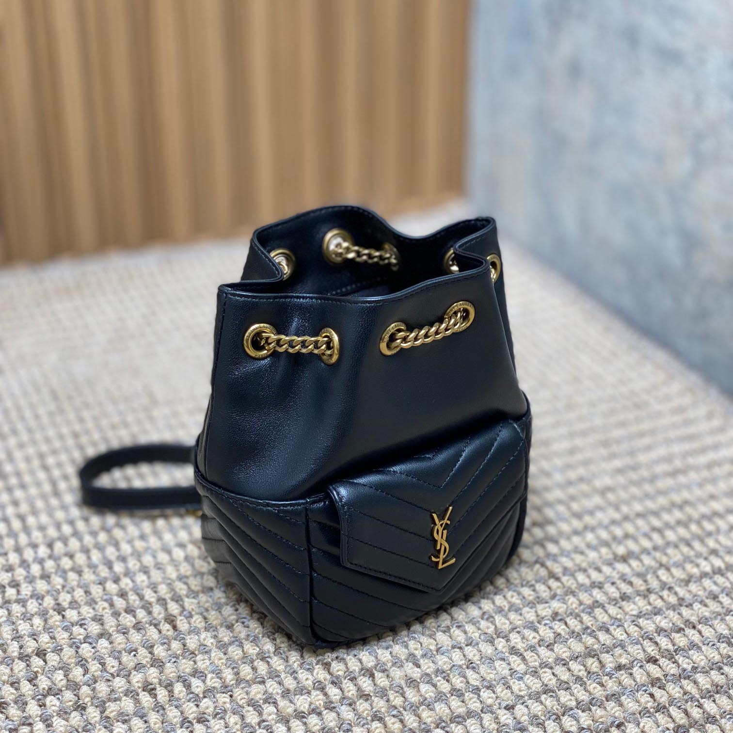 Saint Laurent Joe Mini Bucket Bag In Quilted Lambskin  - EUR FASHION