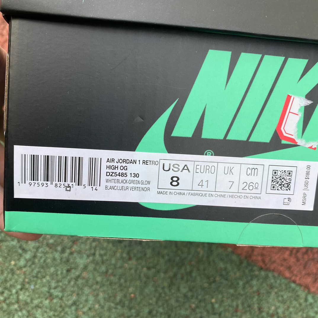 Air Jordan 1 Retro High OG “Green Glow” Sneaker    DZ5485-130 - EUR FASHION