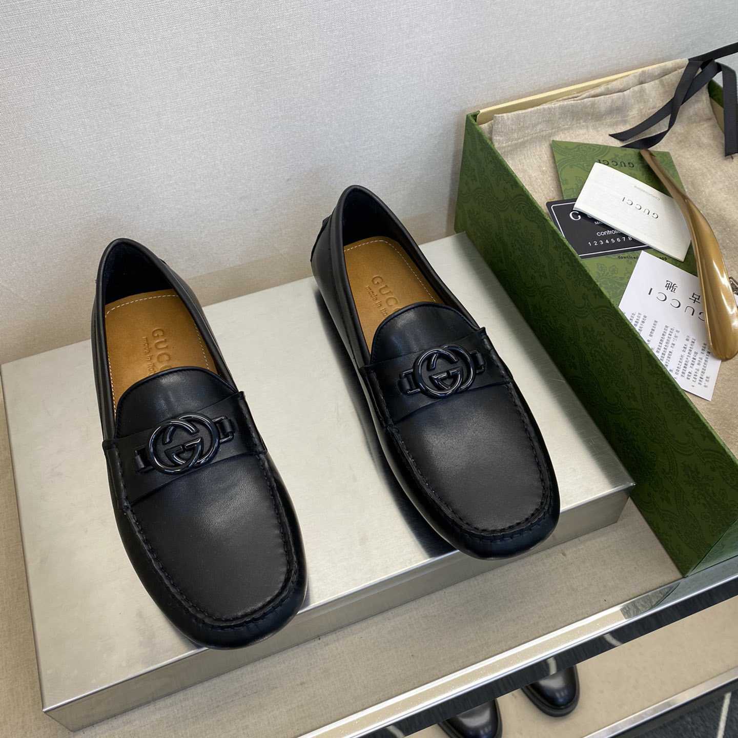 Gucci Ayrton GG Logo Driving Shoe - EUR FASHION