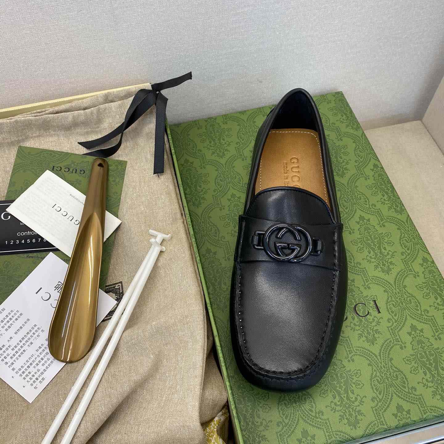 Gucci Ayrton GG Logo Driving Shoe - EUR FASHION