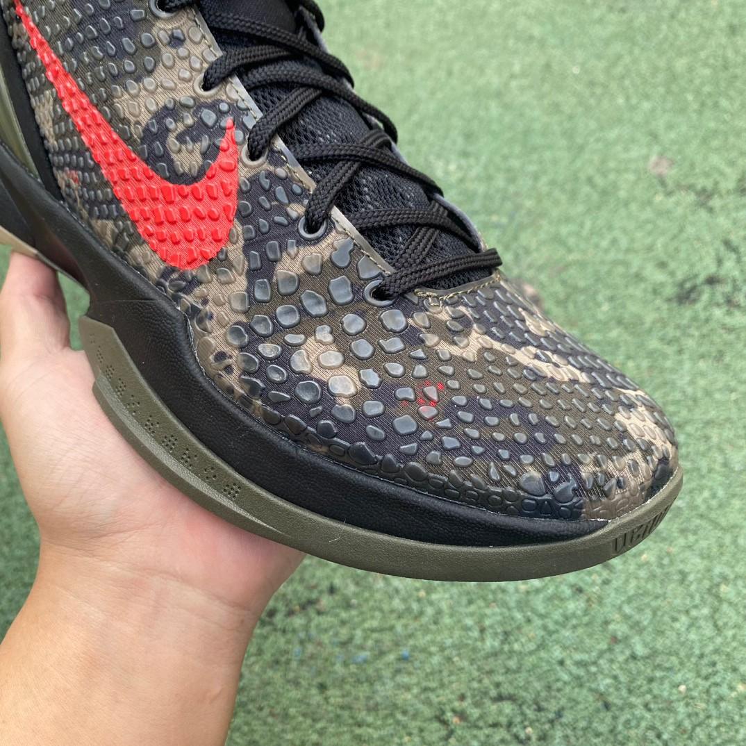 Nike Zoom Kobe 6 Italian Camo Crimson Black Sneakers      - EUR FASHION