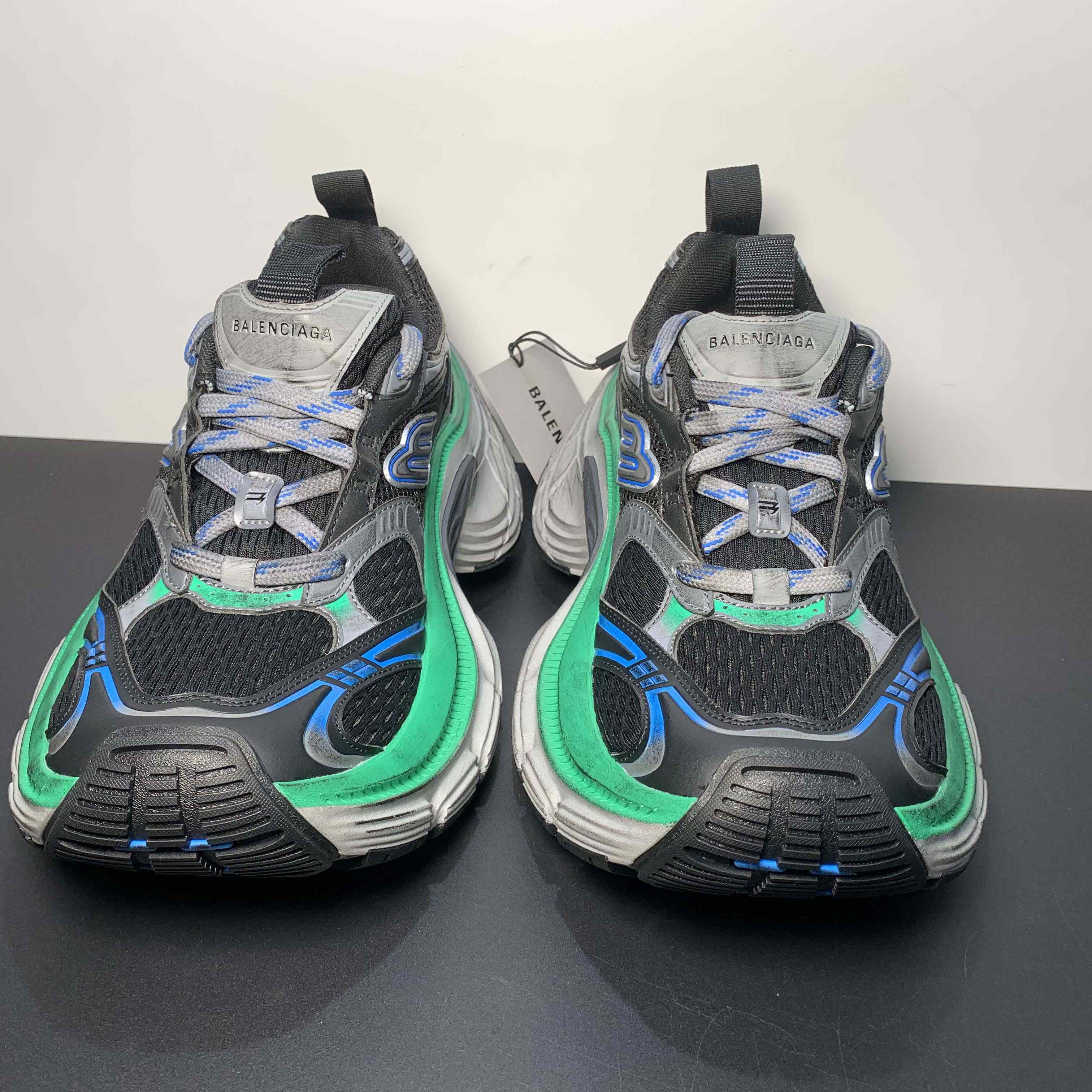 Balenciaga 10XL Sneaker in Black/Grey/Blue/Green - EUR FASHION