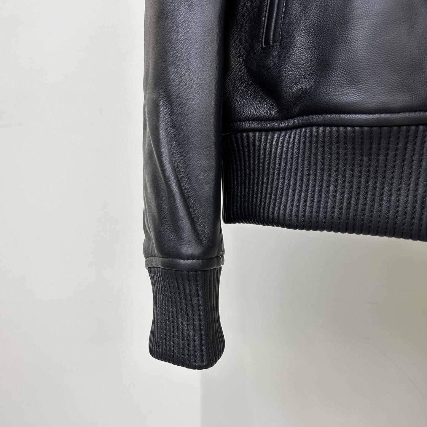 Givenchy Studded-logo Leather Jacket - EUR FASHION